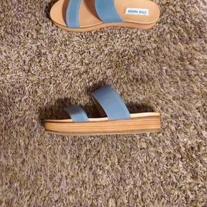 Steven Madden Denim strap platforms